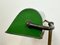 Lámpara de mesa de banco vintage esmaltada en verde, años 60, Imagen 8