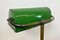 Vintage Green Enamel Bank Table Lamp, 1960s 10