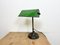 Vintage Green Enamel Bank Table Lamp, 1960s, Image 4