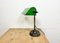 Vintage Green Enamel Bank Table Lamp, 1960s, Image 2