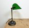 Vintage Green Enamel Bank Table Lamp, 1960s 18