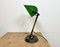 Vintage Green Enamel Bank Table Lamp, 1960s 16