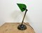 Vintage Green Enamel Bank Table Lamp, 1960s, Image 16