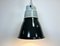 Industrial Black Enamel Pendant Lamps from Elektrosvit, 1970s, Set of 4, Image 13