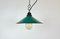 Industrial Green Enamel Factory Pendant Lamp, 1960s 2
