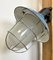 Industrial Blue Painted Factory Wall Cage Lamp from Elektrosvit, 1960s 6