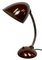 Vintage Brown Bakelite Gooseneck Table Lamp, 1960s, Image 1