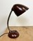 Braune Vintage Schwanenhals Tischlampe aus Bakelit, 1960er 15