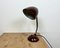 Vintage Brown Bakelite Gooseneck Table Lamp, 1960s, Image 3