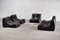 Space Age Leather Modular Sofa attributed to Michel Ducaroy, France, 1970s, Set of 5 6