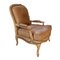 Leather Armchair with Armrests 2