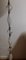Vinage Mid-Century Stehlampe mit weißem Drahtgestell Fuß, Glassinlets & Messingteilen & cremefarbenem Stoffschirm, 1950er 3
