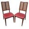 Half-Century Danish Chairs with Supporting Grid and Seat in Skai, Set of 2 2