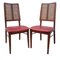 Half-Century Danish Chairs with Supporting Grid and Seat in Skai, Set of 2 1