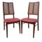 Half-Century Danish Chairs with Supporting Grid and Seat in Skai, Set of 2, Image 1