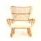 Vintage Bamboo & Rattan Lounge Chair, 1950s 3