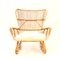 Vintage Bamboo & Rattan Lounge Chair, 1950s, Image 3