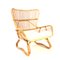 Vintage Bamboo & Rattan Lounge Chair, 1950s 7