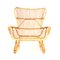 Vintage Bamboo & Rattan Lounge Chair, 1950s 1