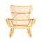 Vintage Bamboo & Rattan Lounge Chair, 1950s, Image 1