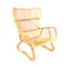 Vintage Bamboo & Rattan Lounge Chair, 1950s, Image 6