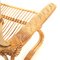 Vintage Bamboo & Rattan Lounge Chair, 1950s, Image 14
