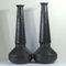 Large Arts & Crafts Metal Vases by Walter Scherf for Osiris Isis, 1930s, Set of 2 2