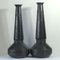 Large Arts & Crafts Metal Vases by Walter Scherf for Osiris Isis, 1930s, Set of 2, Image 2