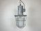 Lámpara colgante industrial grande en forma de jaula de aluminio fundido, años 60, Imagen 2