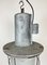 Large Industrial Cast Aluminium Cage Pendant Light, 1960s 3