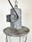 Large Industrial Cast Aluminium Cage Pendant Light, 1960s 11