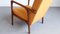 Mid-Century Armlehnstuhl aus Gelbem Tweed, 1960er 9