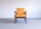 Mid-Century Armlehnstuhl aus Gelbem Tweed, 1960er 6