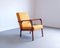 Mid-Century Armlehnstuhl aus Gelbem Tweed, 1960er 4