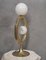 Mid-Century Murano Brass and Glass Table Lamp, 1990s 4