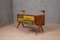 Mid-Century Italian Walnut and Art Glass Commode, 1950, Image 1