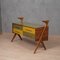 Commode Mid-Century en Noyer et Verre d'Art, Italie, 1950 9