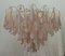 Round Light Pink and White Murano Art Glass Chandelier, 2000 7