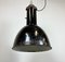 Industrial Bauhaus Black Enamel Pendant Lamp from Elektrosvit, 1930s 9