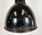 Lámpara colgante Bauhaus industrial esmaltada en negro de Elektrosvit, años 30, Imagen 4