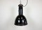 Industrial Bauhaus Black Enamel Pendant Lamp from Elektrosvit, 1930s 2