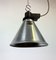 Lámpara colgante francesa industrial pequeña de aluminio, años 60, Imagen 6