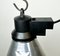 Lámpara colgante francesa industrial pequeña de aluminio, años 60, Imagen 7