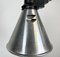Lámpara colgante francesa industrial pequeña de aluminio, años 60, Imagen 4