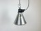 Lámpara colgante francesa industrial pequeña de aluminio, años 60, Imagen 2