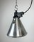Lámpara colgante francesa industrial pequeña de aluminio, años 60, Imagen 5
