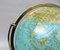 Columbus Duo Earth Globe in Ball Brass, Wood, Oral Glass, 1960s 23