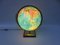 Columbus Duo Earth Globe aus Messing, Holz, Mundglas, 1960er 12
