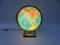 Columbus Duo Earth Globe in Ball Brass, Wood, Oral Glass, 1960s 12