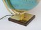 Columbus Duo Earth Globe in Ball Brass, Wood, Oral Glass, 1960s 32